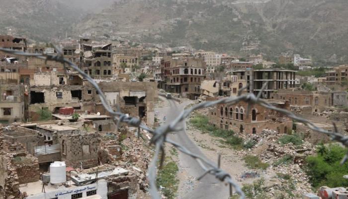 أحد منافذ مدينة تعز المغلقة من قبل الحوثي منذ 7 أعوام