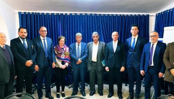المستشارة الأممية مع مرشحين رئاسيين ليبيين 