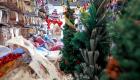 پای کاج و تزئیات کریسمس به بازار عربستان باز شد
