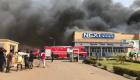 ویدئو | آتش سوزی در یک مرکز خرید در پایتخت نیجریه