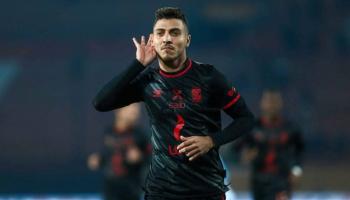 محمد شريف مهاجم الأهلي هداف الدوري المصري الموسم الماضي