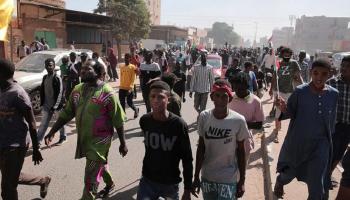 جانب من المظاهرات التي يشهدها السودان