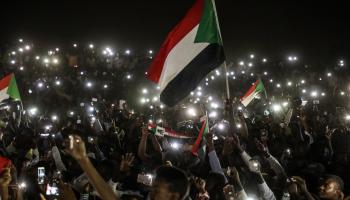جانب من الاحتجاجات في السودان