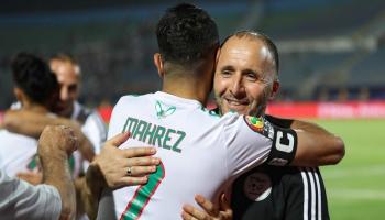 رياض محرز نجم مانشستر سيتي وجمال بلماضي مدرب منتخب الجزائر
