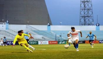 من مباراة المحلة والزمالك