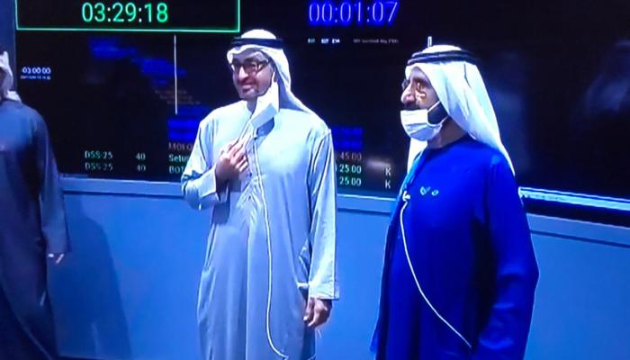 الشيخ محمد بن راشد آل مكتوم والشيخ محمد بن زايد آل نهيان
