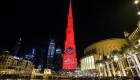 Célébration de la sonde «Espoir» : monuments émiratis et arabes ornés de rouge
