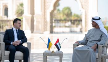 الشيخ محمد بن زايد آل نهيان والرئيس لوديمير زيلينسكي