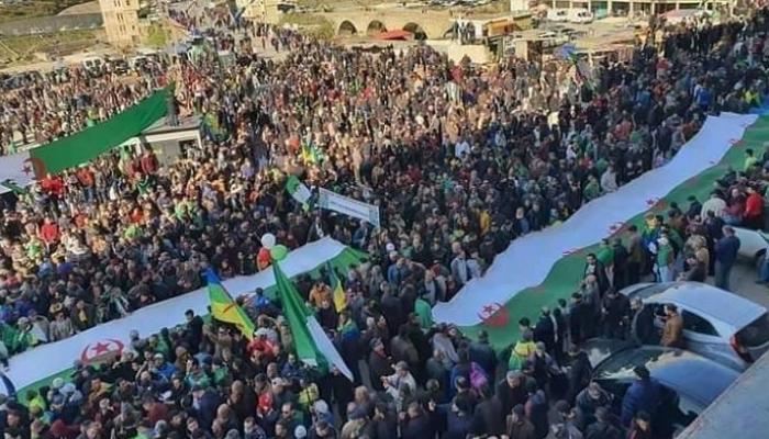 مظاهرة حاشدة في ذكرى الحراك الثانية بمنطقة خراطة شرقي الجزائر