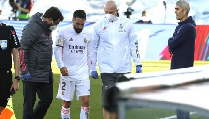إصابة داني كارفاخال مع ريال مدريد