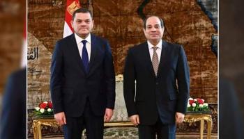 السيسي يستقبل الدبيبة في القاهرة