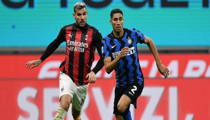 أشرف حكيمي لاعب الإنتر وهيرنانديز لاعب ميلان
