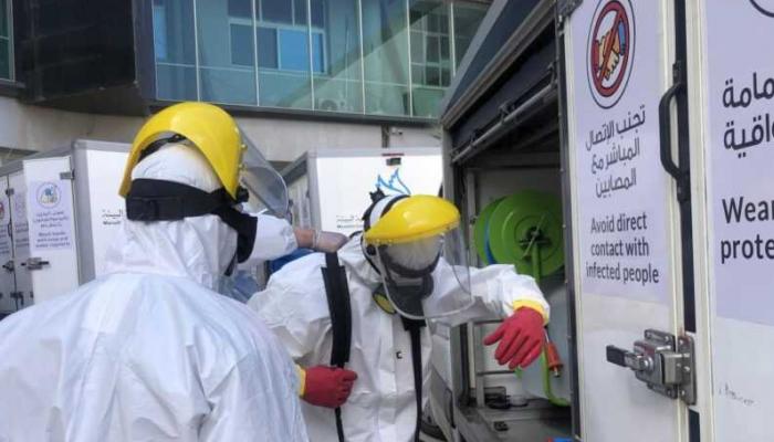 إحدى الوحدات المتنقلة التابعة لمركز مكافحة الأمراض في ليبيا