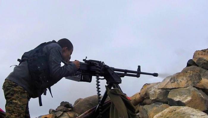 جندي في المقاومة الجنوبية اليمنية شمالي الضالع