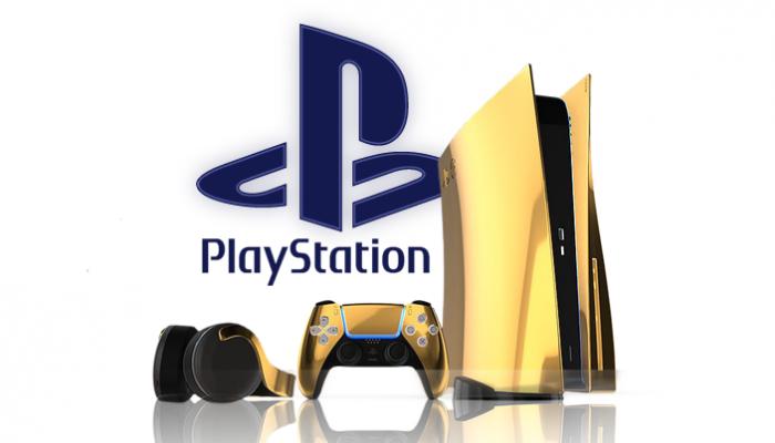 منصة PlayStation 5 المذهبة