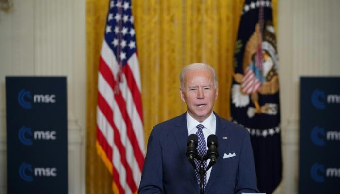 Joe Biden participe en visioconférence 