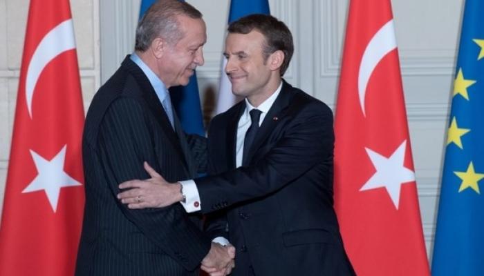 Le président français Emmanuel Macron et son homologue turc