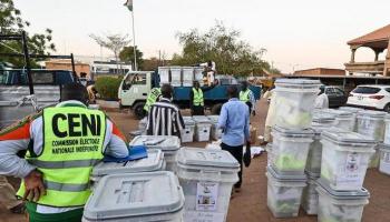 جانب من عمليات الانتخابات الرئاسية في النيجر