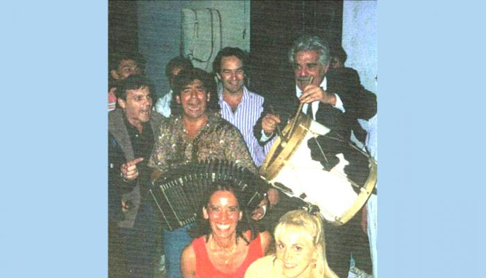 عمر الشريف ومارادونا