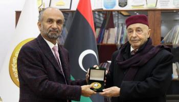 عقيلة صالح وأحمد الجروان
