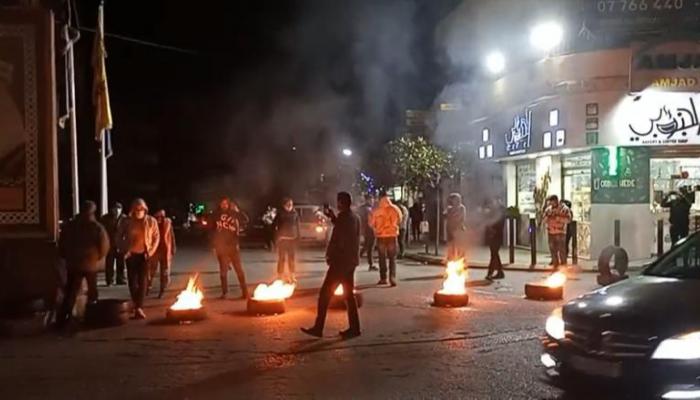 جانب من الاحتجاجات في عدد من مناطق لبنان