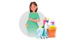 اینفوگرافیک| بایدها و نبایدهای خانه تکانی در بارداری