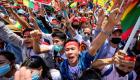 الآلاف يتظاهرون ضد انقلاب ميانمار.. وسقوط جرحى