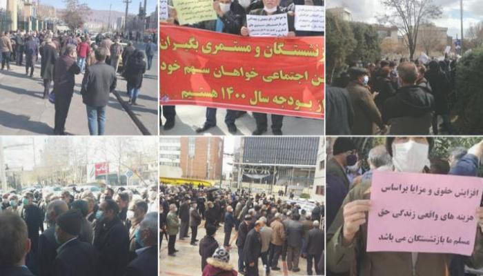 جانب من احتجاجات الإيرانيين في فبراير 