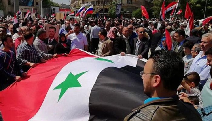 احتجاجات بسوريا على تردي الأوضاع