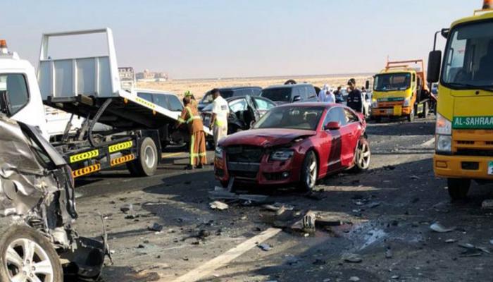حادث مروري على طريق سريع في العراق