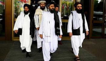 وفد طالبان المشارك بمفاوضات السلام