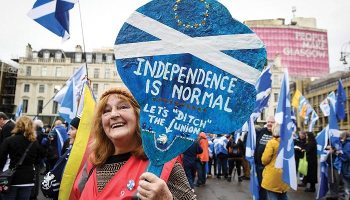 مظاهرة سابقة مؤيدة لاستقلال اسكتلندا