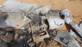 حطام طائرة حوثية مسيرة - أرشيفية