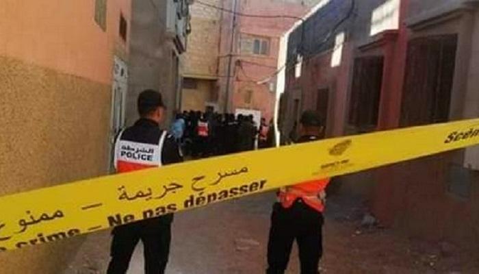 الشرطة المغربية في موقع الحادث
