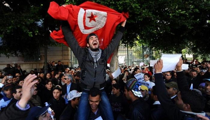 جانب من المظاهرات التي شهدتها تونس في 2011- أرشيفية