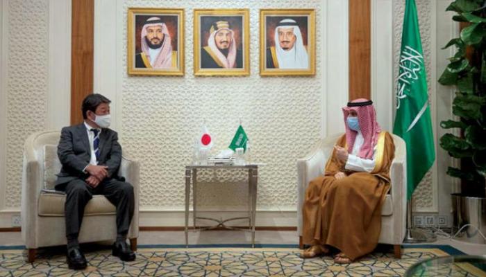 لقاء سابق بين وزير الخارجية السعودي ونظيره الياباني