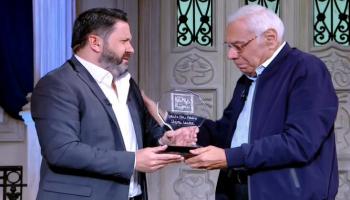 الفنان ناجي سعد مع إدوارد