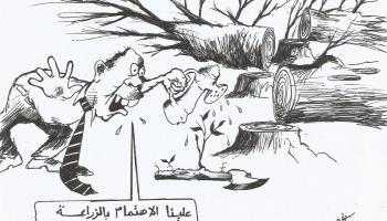 إحدى رسومات الفنان جنوب سوداني توماس داي فال