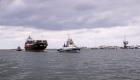 إنقاذ سفينة حاويات بميناء دمياط المصري بعد تعطل محركاتها