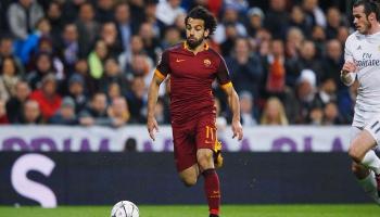 صلاح مع روما ضد ريال مدريد