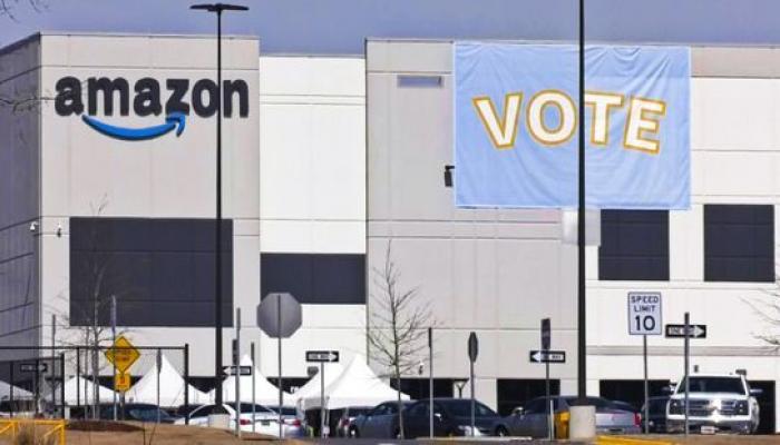 le vote historique sur la création d'un premier syndicat au sein de l'entreprise d’Amazon