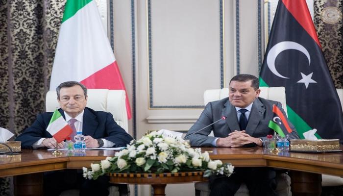 رئيسا الحكومتين الليبية والإيطالية
