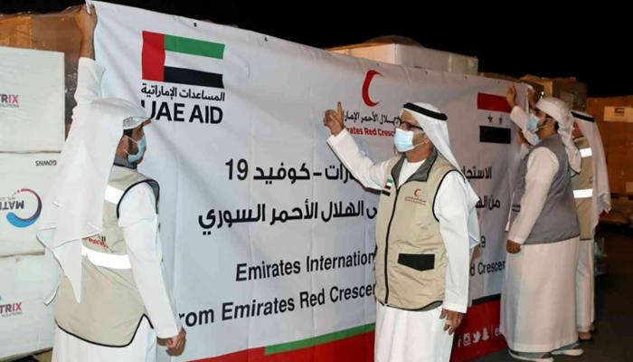 الإمارات توفر لقاحات كورونا ومساعدات غذائية لسوريا