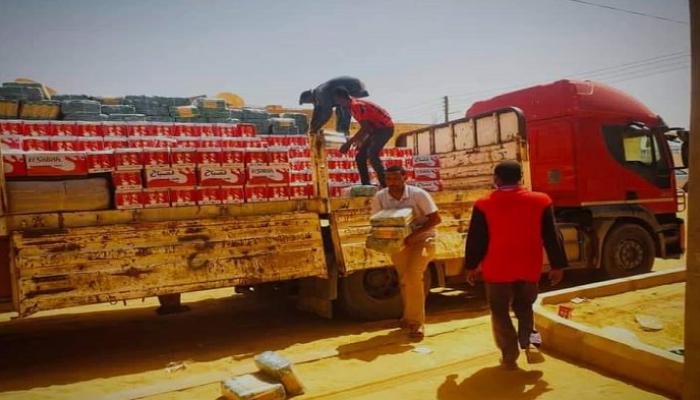 السلال الغذائية من الهلال الأحمر إلى الجنوب الليبي 