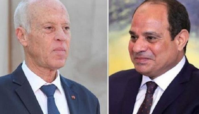 الرئيسان المصري عبدالفتاح السيسي والتونسي قيس سعيد