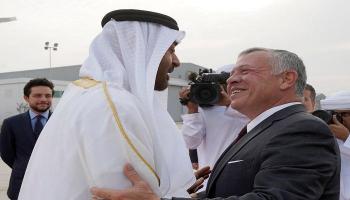 الشيخ محمد بن زايد يستقبل الملك عبدالله الثاني في زيارة سابقة- أرشيفية