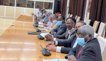 اجتماع شركاء الحكم في السودان بقاعة الصداقة