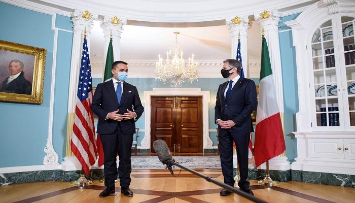 وزير الخارجية الأمريكي ونظيره الإيطالي