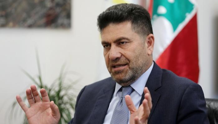 وزير الطاقة اللبناني، ريمون غجر، يتحدث خلال مقابلة مع رويترز 