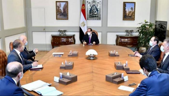 الرئيس المصري خلال لقائه بالرئيس التنفيذي لشركة 